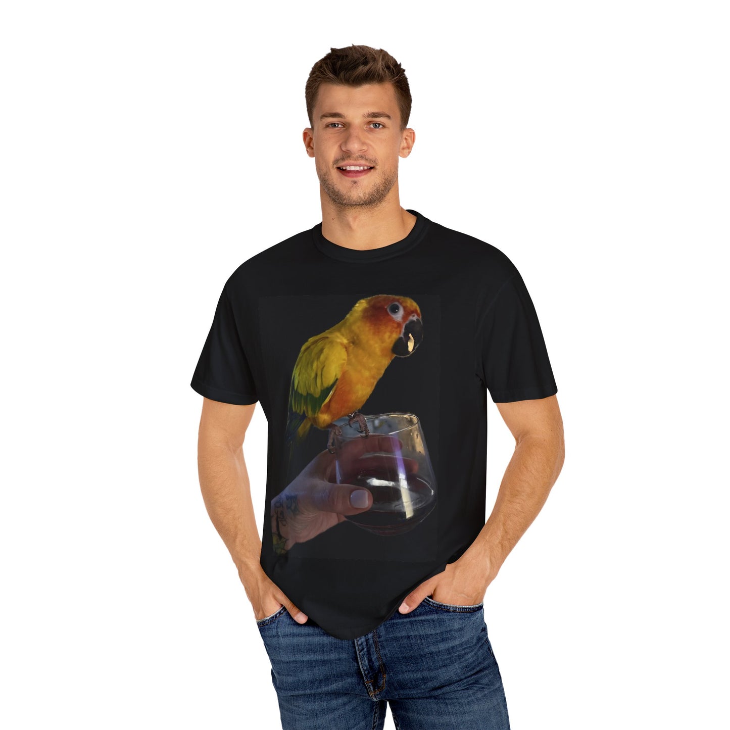 Tropical Bird Graphic T-Shirt for Animal Lovers