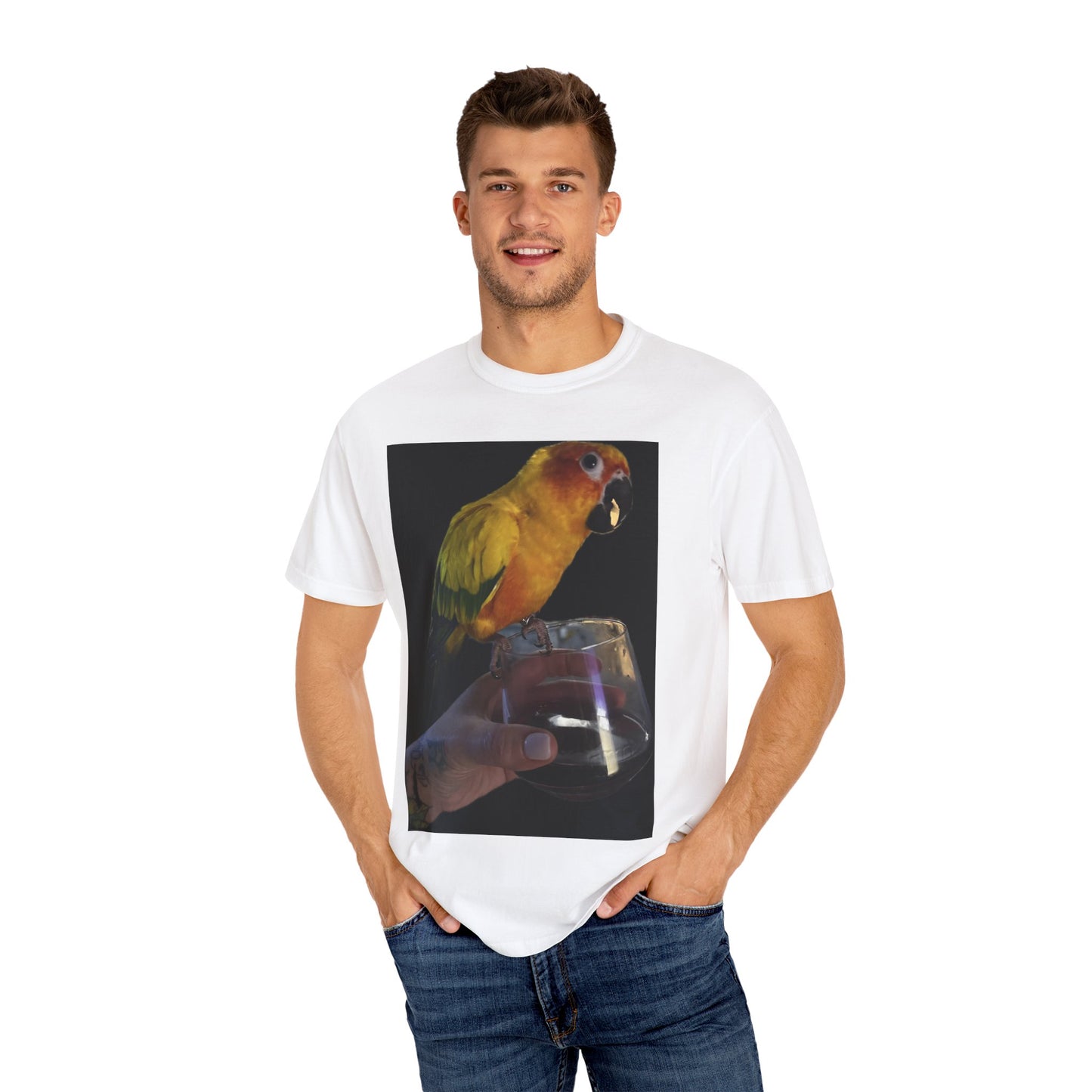 Tropical Bird Graphic T-Shirt for Animal Lovers