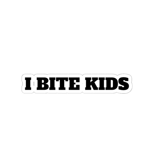 Bold Kiss-Cut Stickers - 'BITE KII' Design for Laptop & Water Bottle